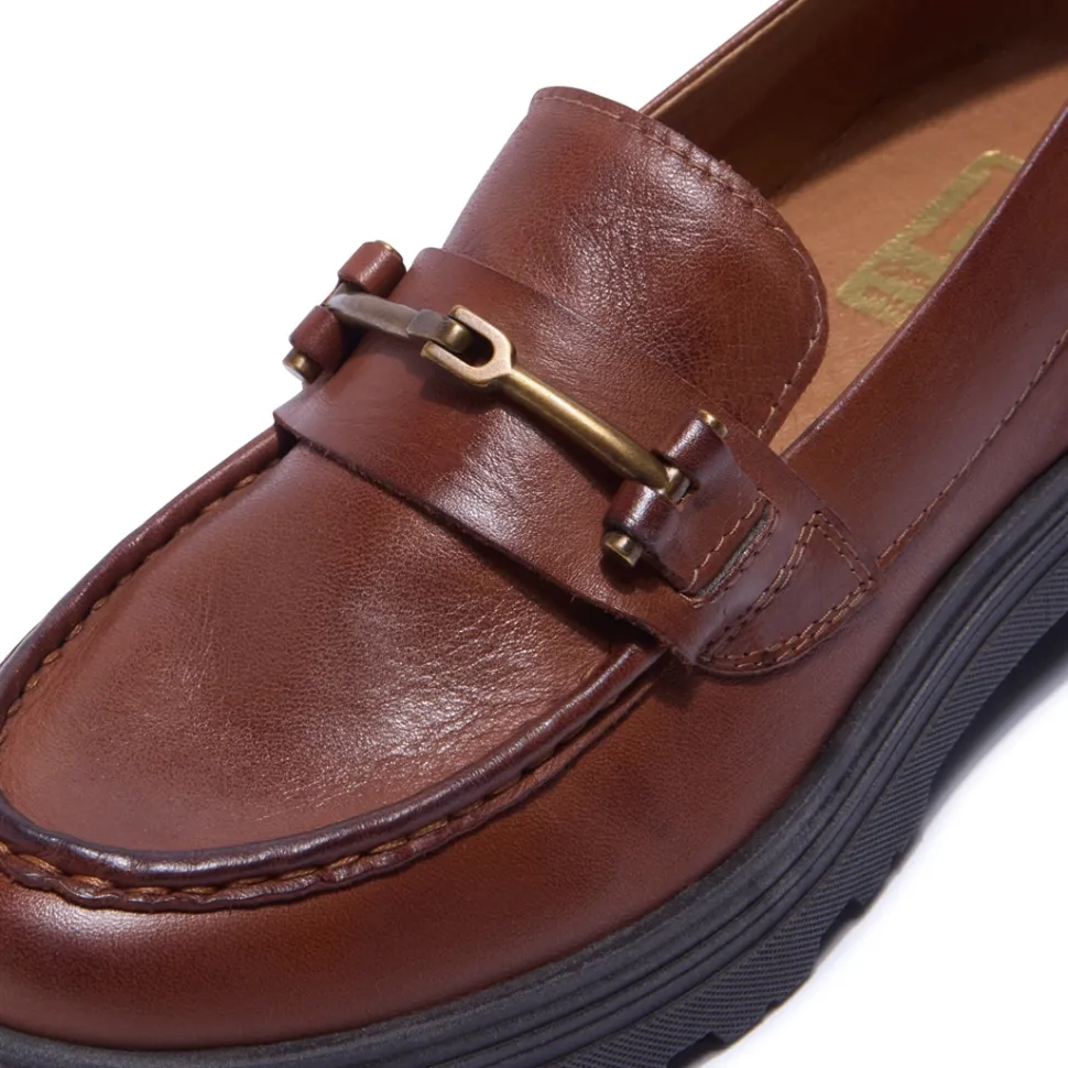 Alsenso Tan Leather Loafers