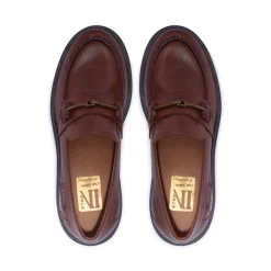 Alsenso Tan Leather Loafers