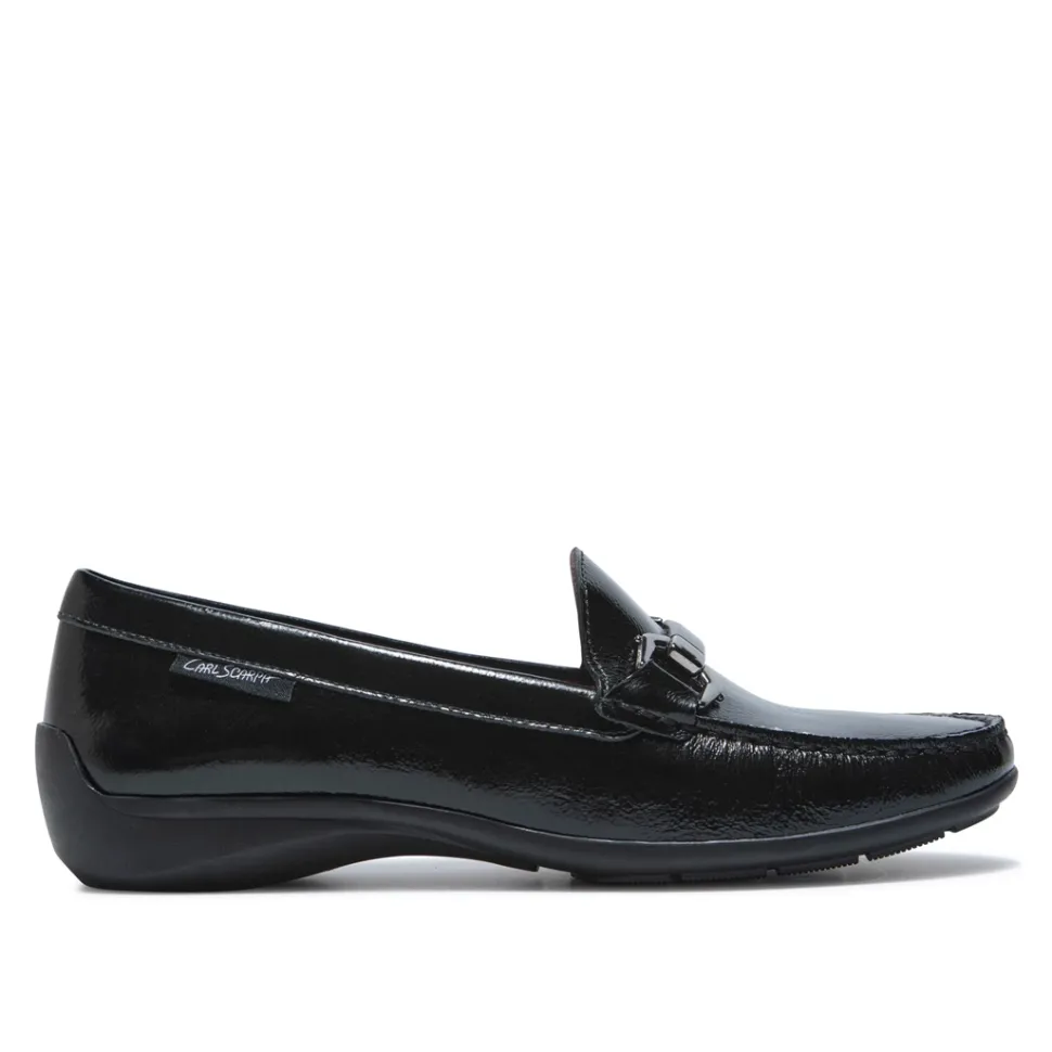 Anglette Black Patent Leather Loafers