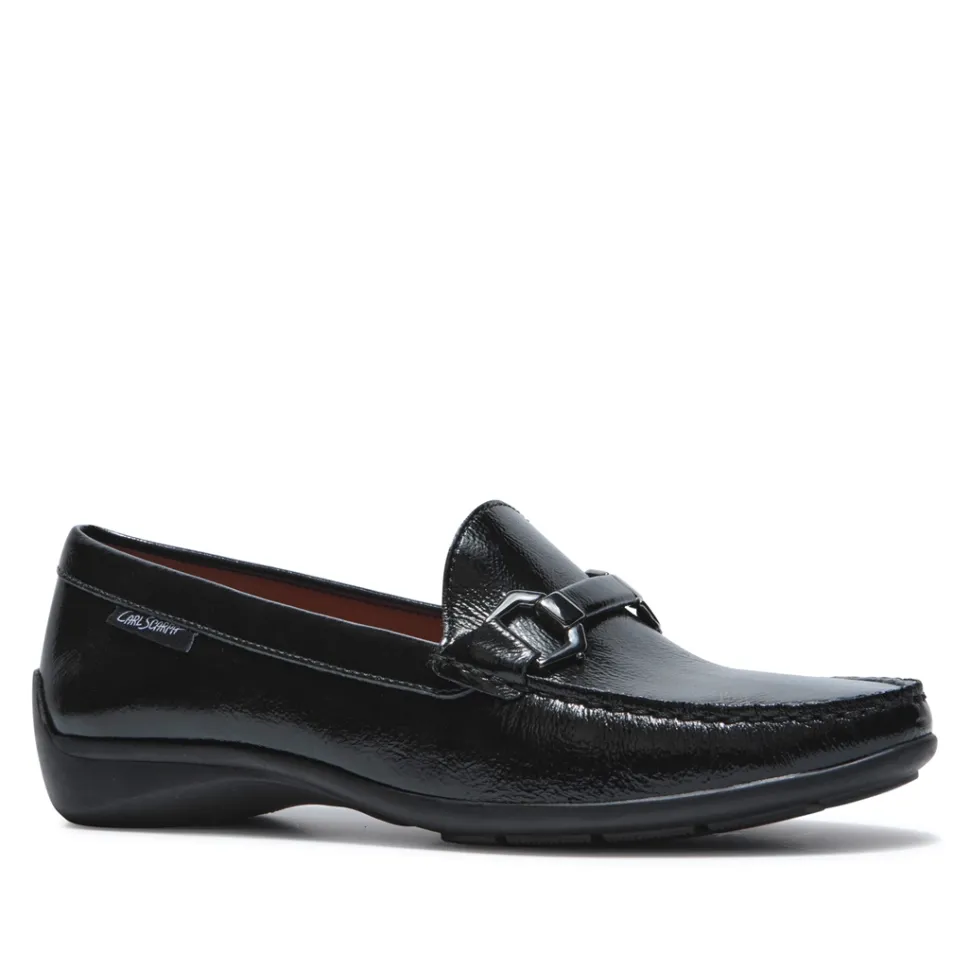 Anglette Black Patent Leather Loafers
