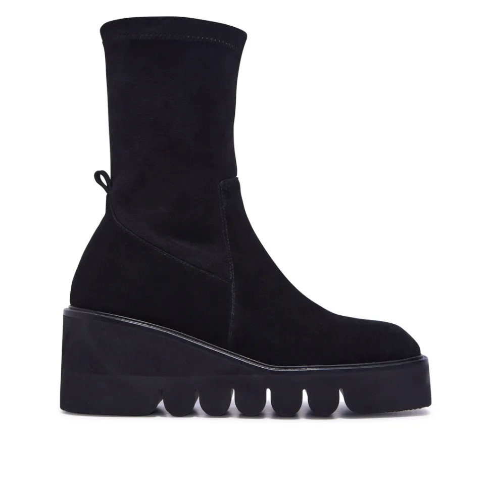 Ariella Black Suede Ankle Boots