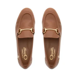 Arlie Tan Leather Snaffle Loafers