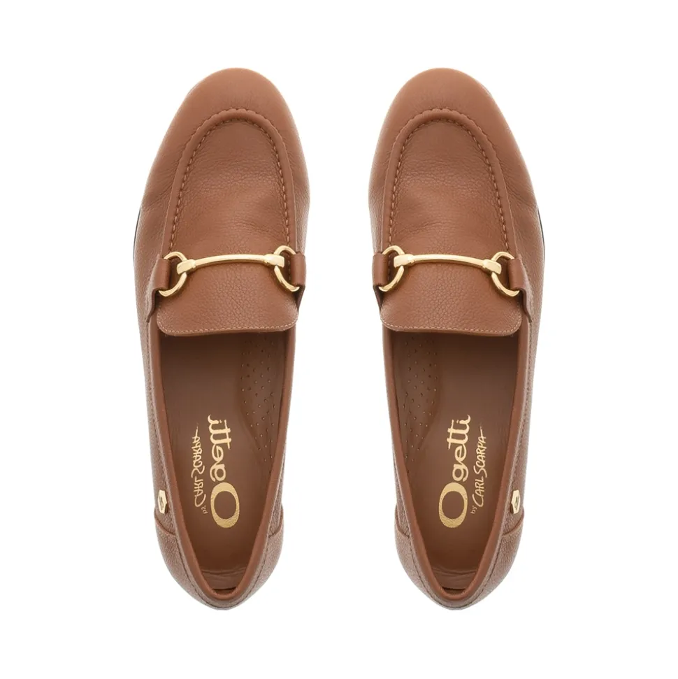 Arlie Tan Leather Snaffle Loafers
