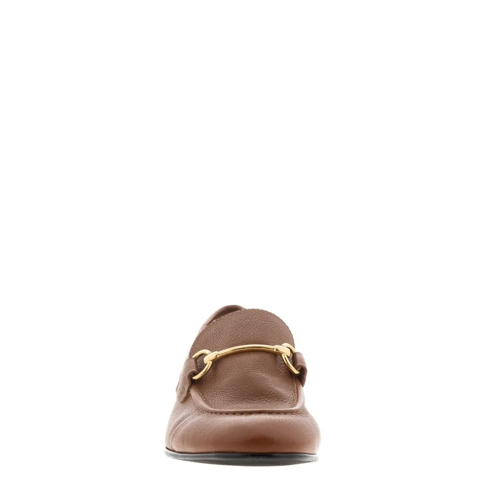 Arlie Tan Leather Snaffle Loafers