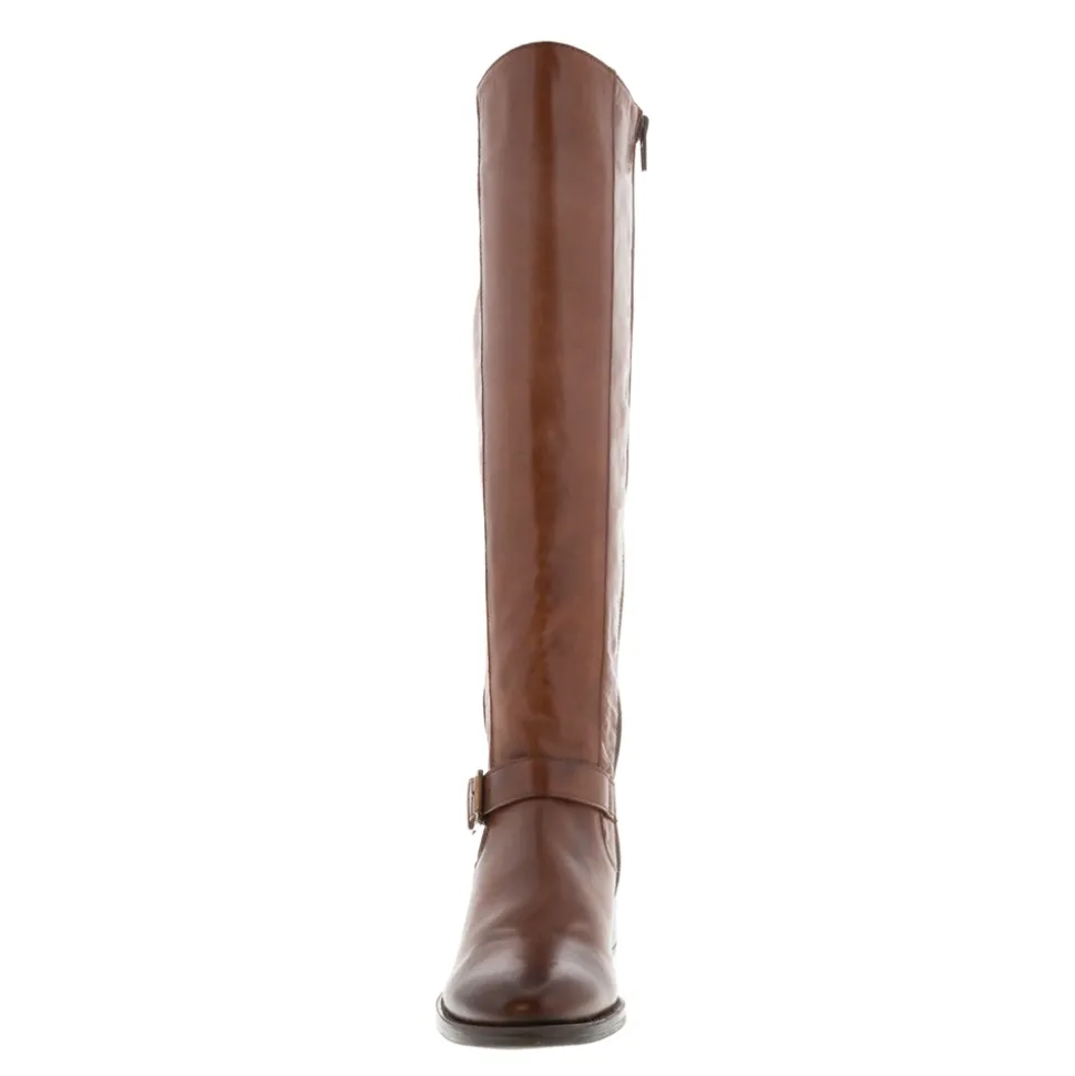 Arque Tan Leather Knee High Boots