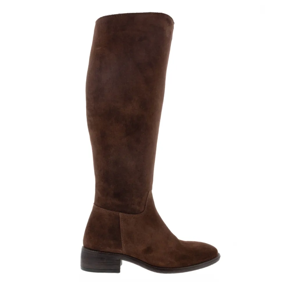 Ashby Brown Suede Knee High Boots