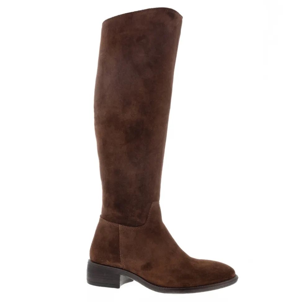 Ashby Brown Suede Knee High Boots