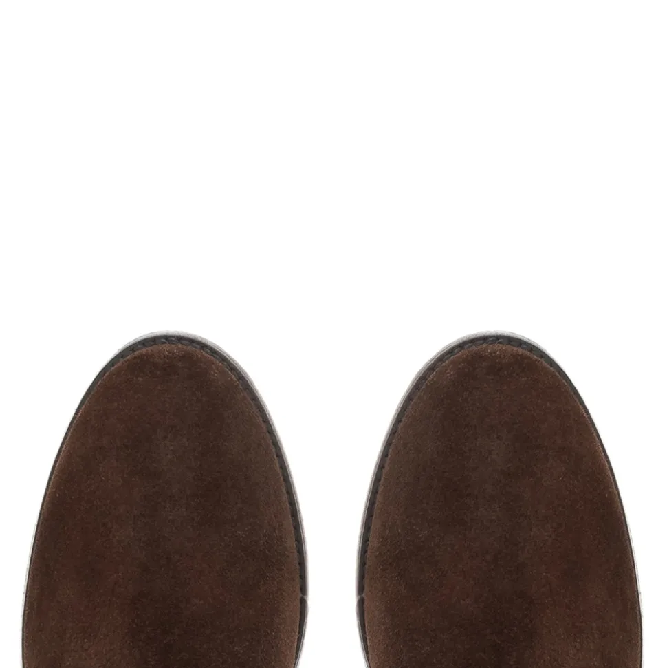 Ashby Brown Suede Knee High Boots