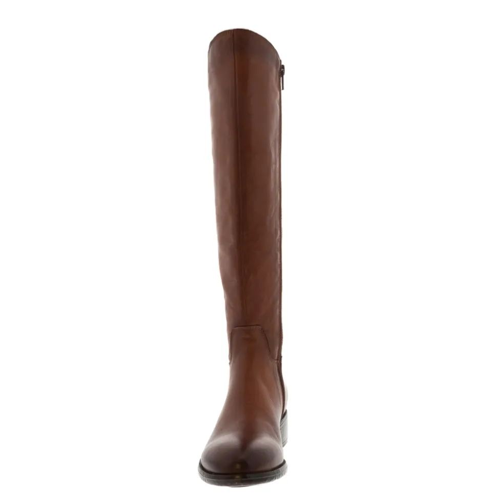 Ashby Tan Leather Knee High Boots