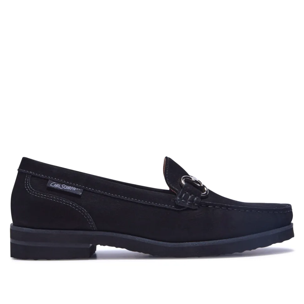 Aubrigo Black Suede Loafers
