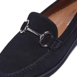 Aubrigo Black Suede Loafers