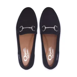 Aubrigo Black Suede Loafers