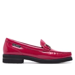 Aubrigo Fuchsia Patent Leather Loafers