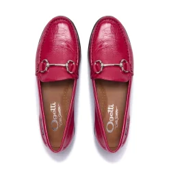Aubrigo Fuchsia Patent Leather Loafers