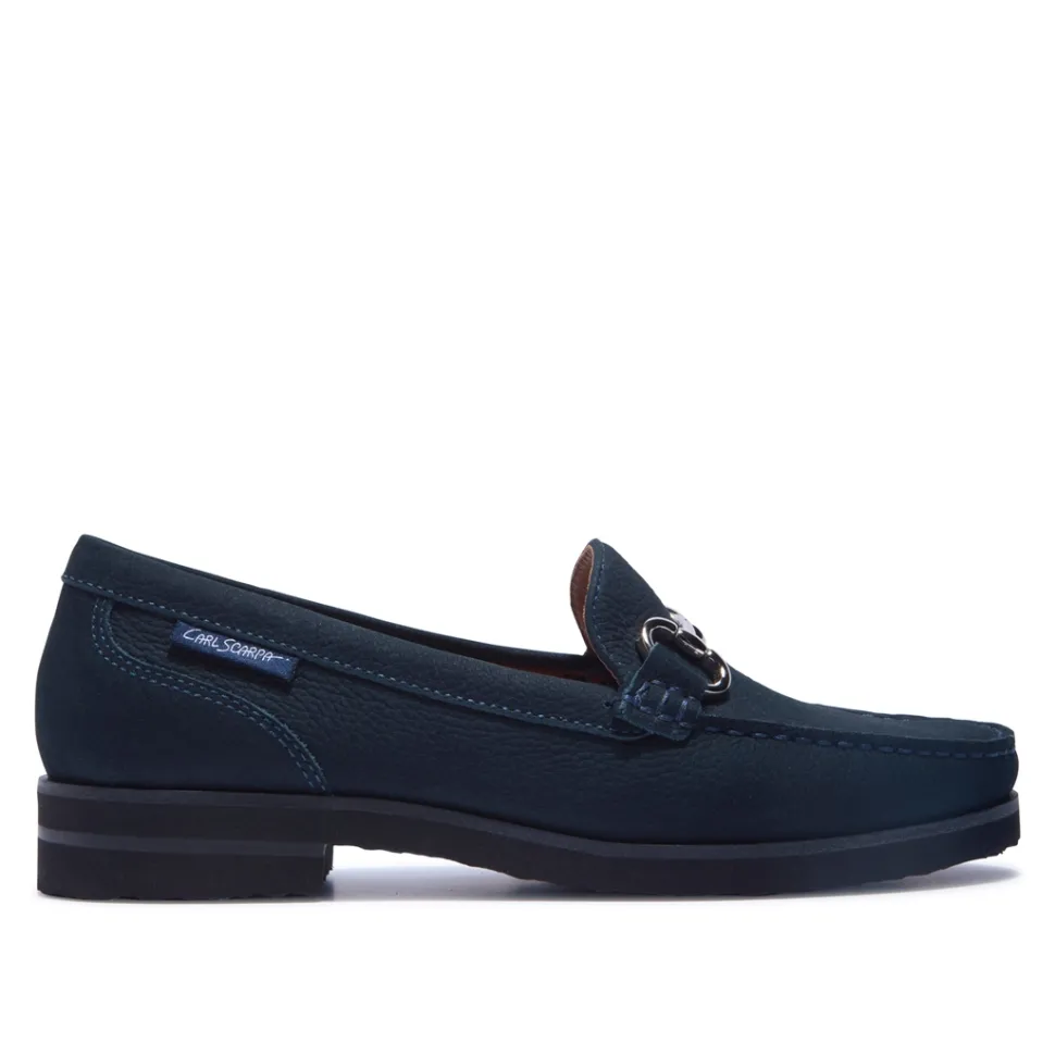 Aubrigo Navy Suede Loafers
