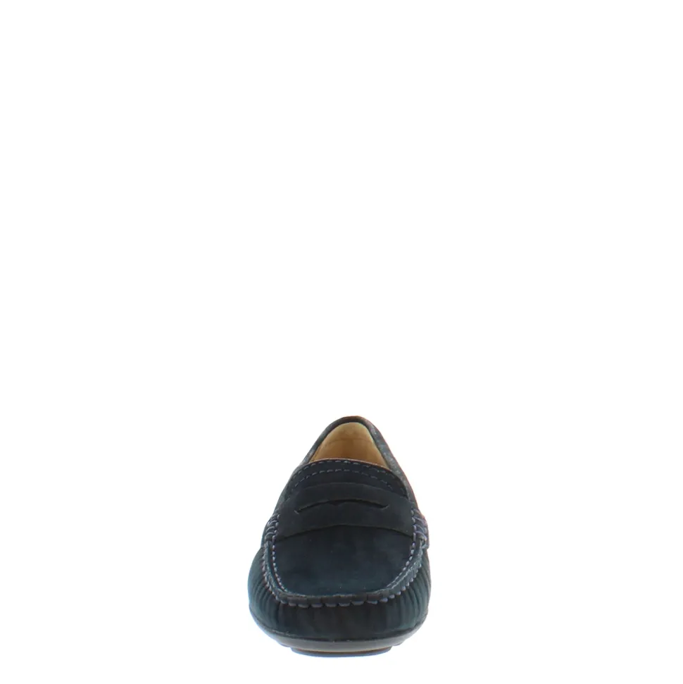 Bettina Navy Slip-On Loafers