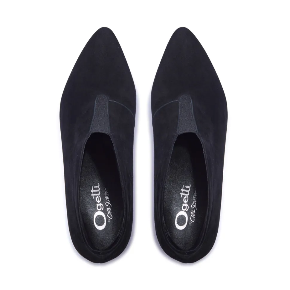 Blenniee Black Suede Ankle Boots