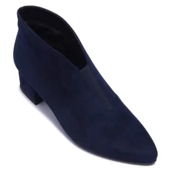 Blenniee Navy Suede Ankle Boots