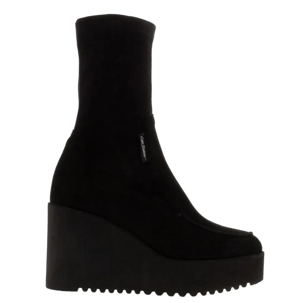 Boaz Black Suede Ankle Boots