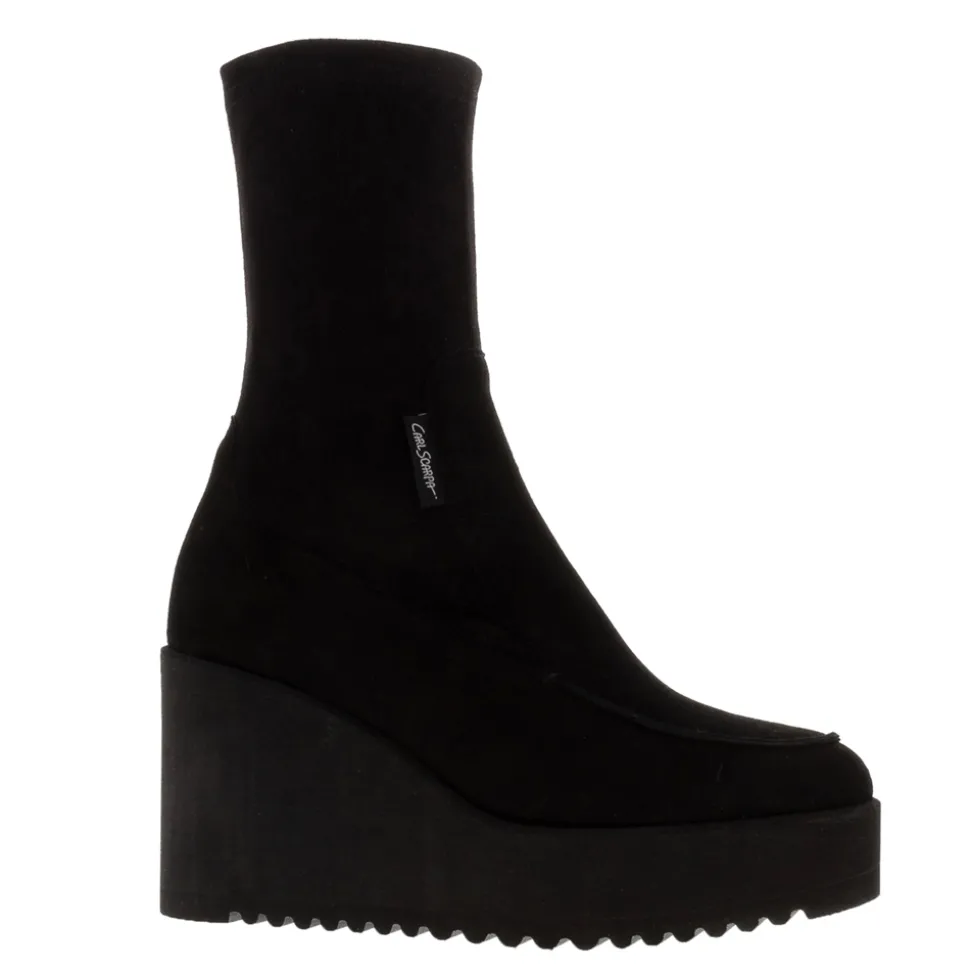Boaz Black Suede Ankle Boots
