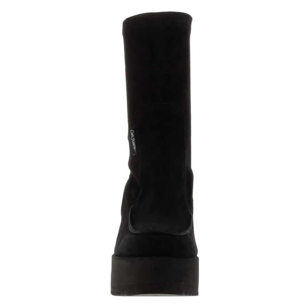 Boaz Black Suede Ankle Boots