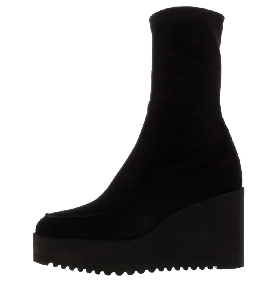 Boaz Black Suede Ankle Boots