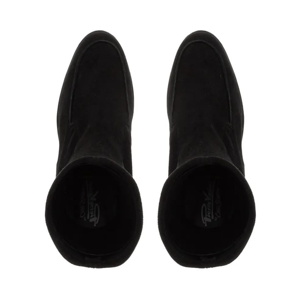Boaz Black Suede Ankle Boots