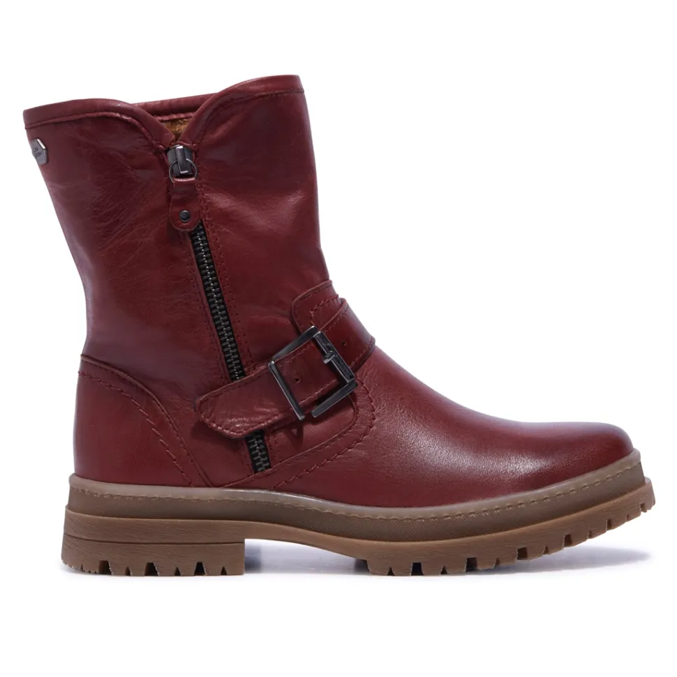 Bollichi Bordo Leather Ankle Boots