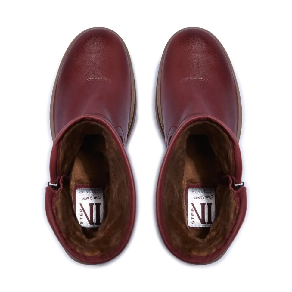 Bollichi Bordo Leather Ankle Boots