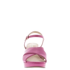 Bowie Fuchsia Block Heel Sandals
