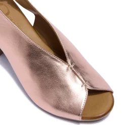 Buttercup Rose Gold Leather Sandals
