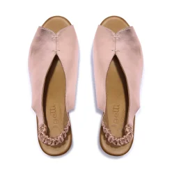 Buttercup Rose Gold Leather Sandals
