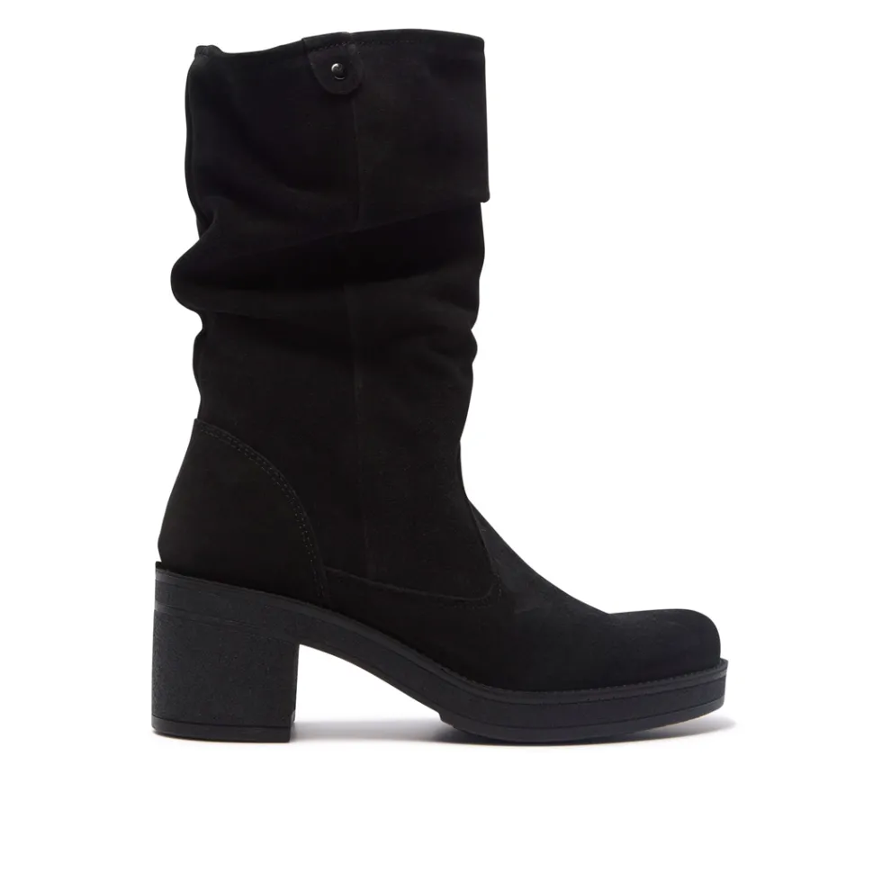 Camogli Black Suede Ankle Boots