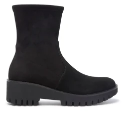 Carisolo Black Suede Ankle Boots