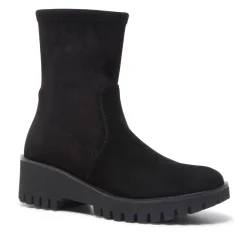 Carisolo Black Suede Ankle Boots