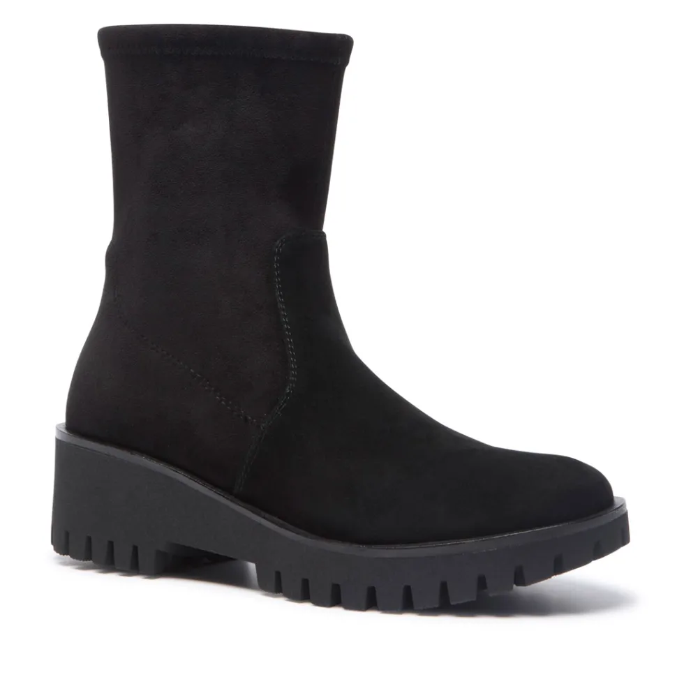 Carisolo Black Suede Ankle Boots