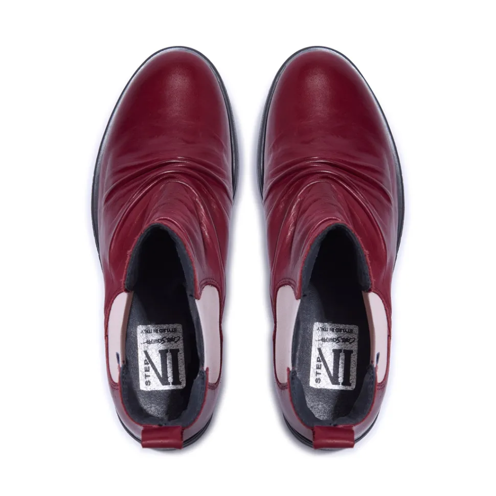 Cavalina Bordo Leather Ankle Boots