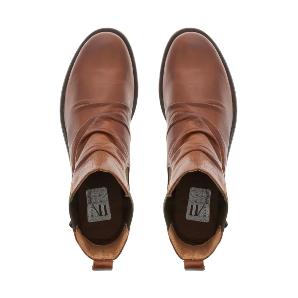 Cavalina Tan Chelsea Ankle Boots
