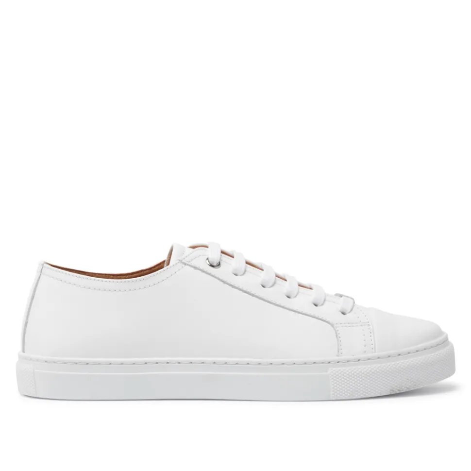 Corianne White Leather Trainers