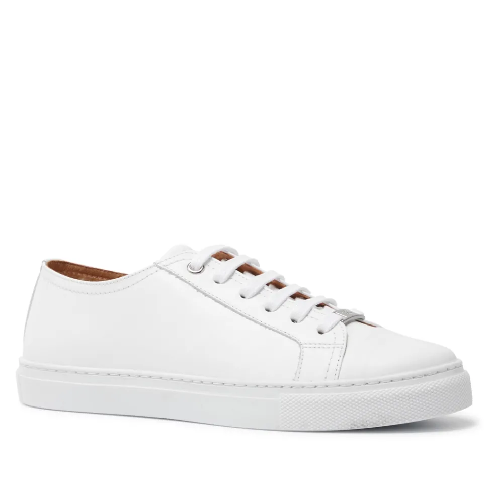 Corianne White Leather Trainers