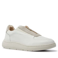 Crishelle Off White Suede Trainers