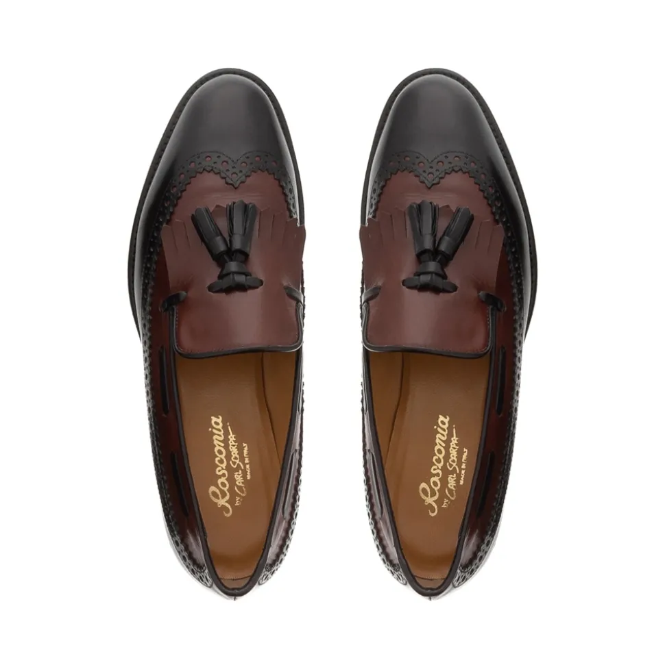 Elesta Two Tone Leather Oxford Style Loafers