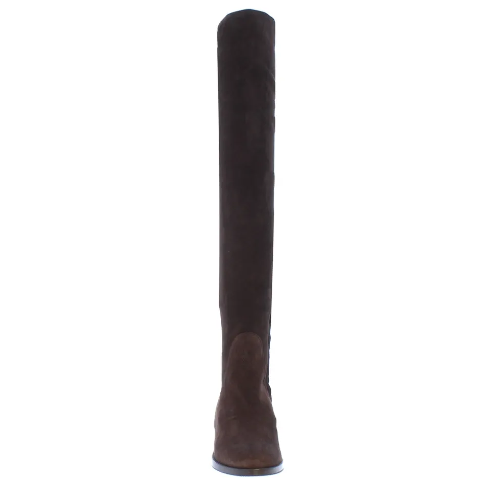 Emalynne Brown Italian Suede Over The Knee Boots