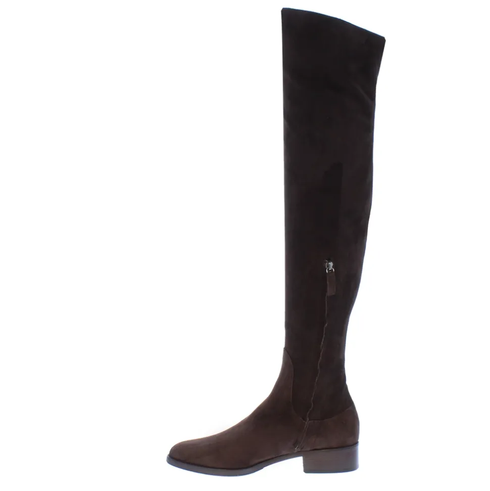 Emalynne Brown Italian Suede Over The Knee Boots