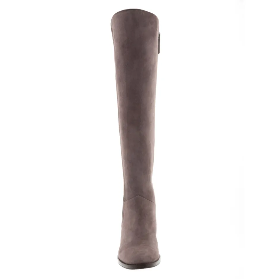 Emma Mauve Taupe Suede Knee-High Boots