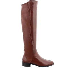 Emma Tan Leather Knee-High Boots