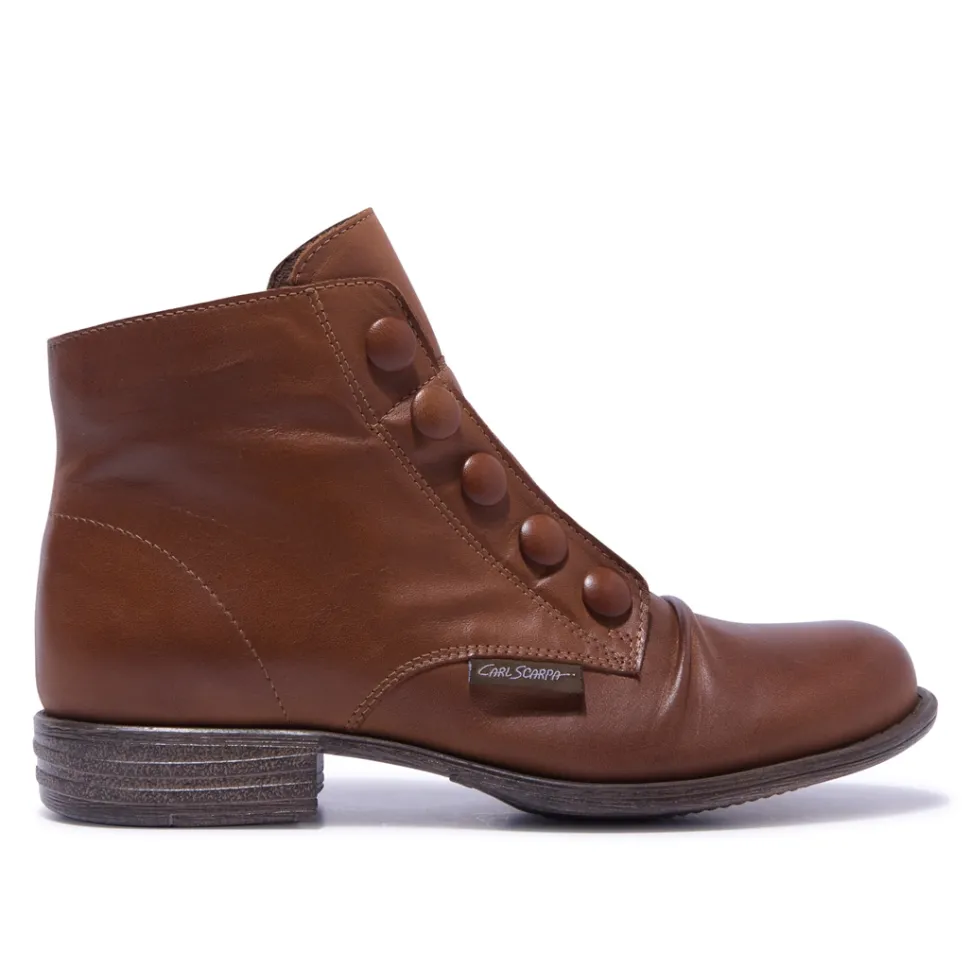 Ester Tan Leather Ankle Boots