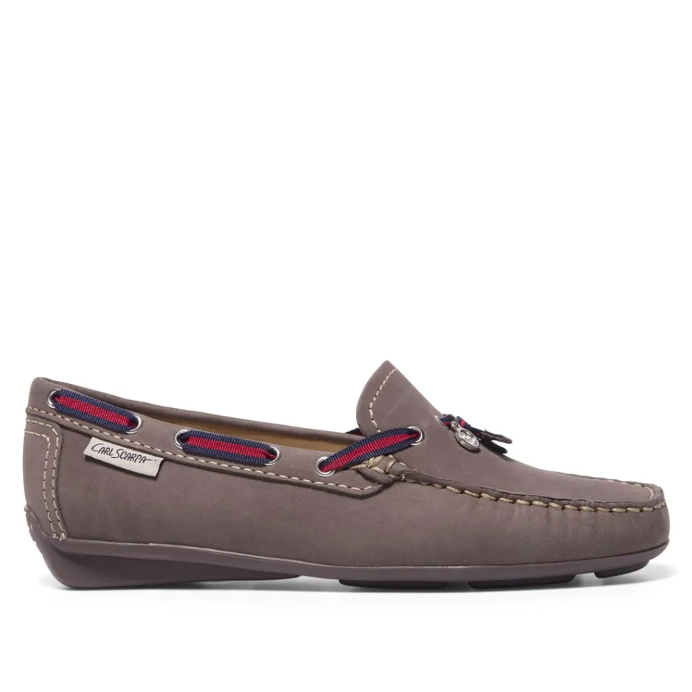 Faris Dark Taupe Slip-On Loafers