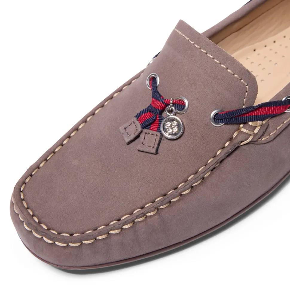 Faris Dark Taupe Slip-On Loafers