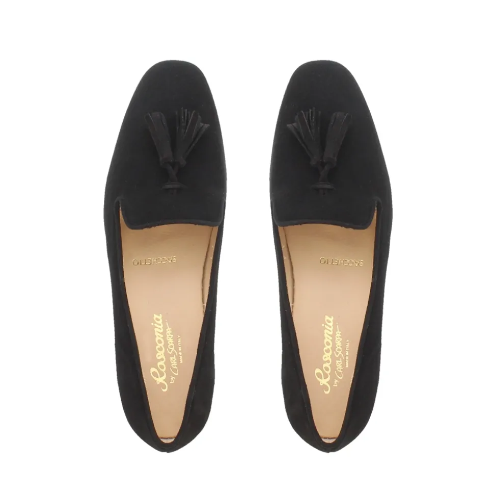 Fiadh Black Suede Loafers